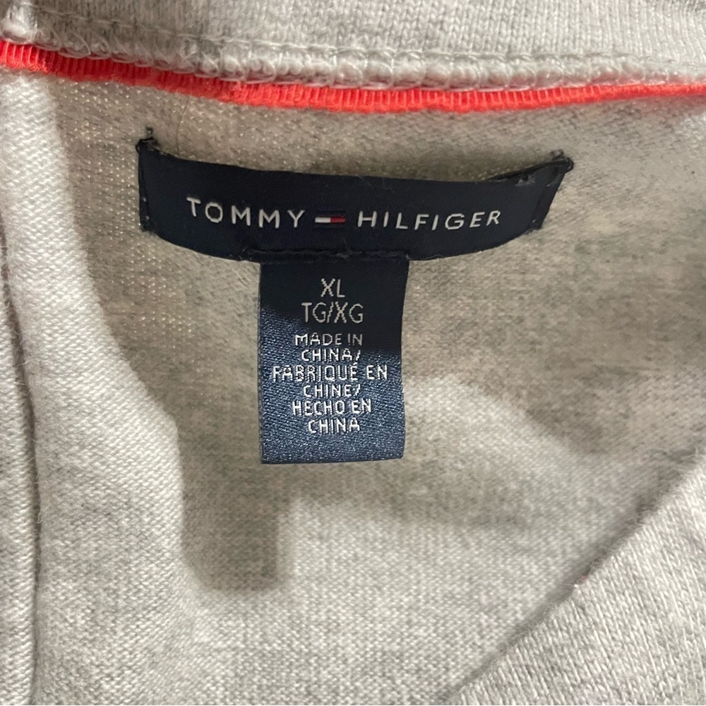 Tommy Hilfiger Gray Casual Tunic Dress Striped Pockets & Back Zipper, Size XL - Picture 9 of 13